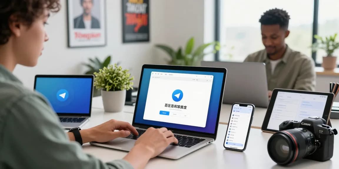 Customize Telegram Chinese settings with user-friendly setup process in modern workspace